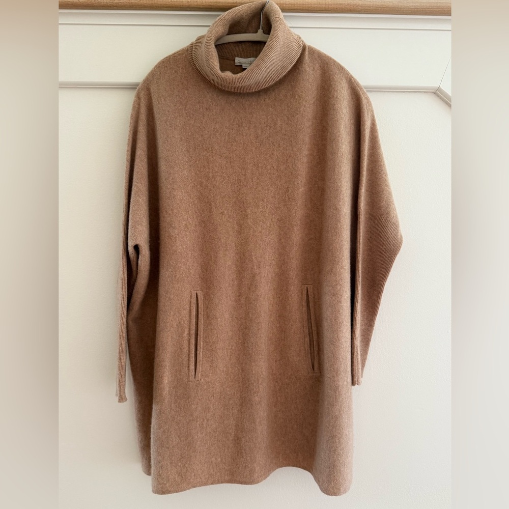 Garnet Hill Cashmere Oversized Turtleneck Sweater